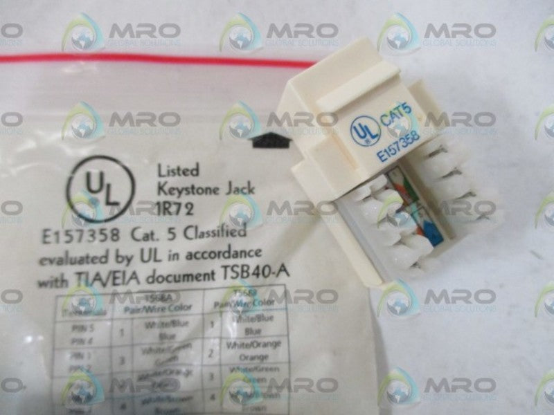 LOT OF 16 KEYSTONE JACK E157358 COMMUNICATION CIRCUIT ASSEMBLY *NEW IN A BAG*