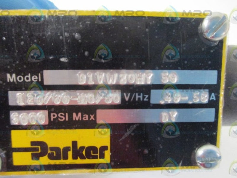 PARKER D1VW20HY 50 PILOT VALVE * NEW  OUT OF A BOX *