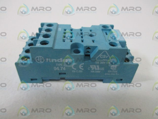 LOT OF 8 FINDER TYPE 94.74 SCREW TERM. SOCKET *NEW IN BOX*