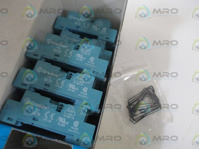 LOT OF 8 FINDER TYPE 94.74 SCREW TERM. SOCKET *NEW IN BOX*