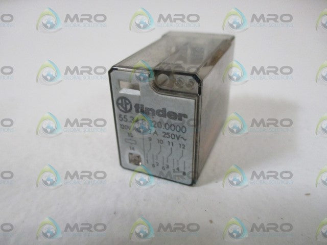 LOT OF 9 FINDER 55.34.8.120.0000 GENERAL PURPOSE RELAY *NEW IN BOX*