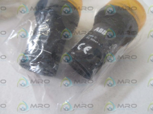 LOT OF 2 ABB CL-513Y CPL WITH INT LED YEL 100-130AC *NEW IN A FACTORY BAG*