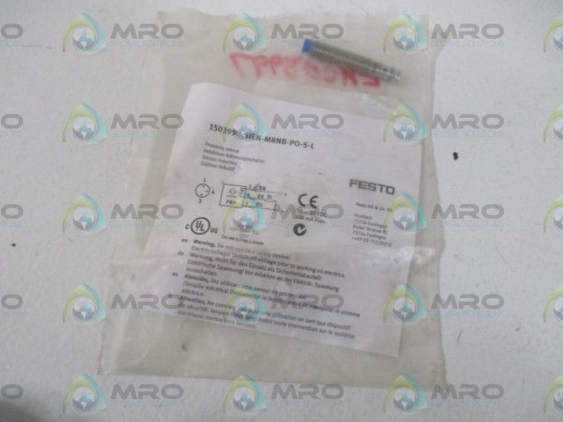 FESTO SIEN-M8NB-PO-S-L 150399 PROXIMITY SENSOR * NEW IN FACTORY BAG *