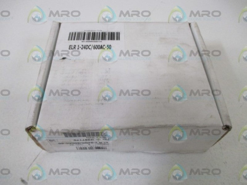 PHOENIX CONTACT ELR 1/24DC/600AC-50 SOLID STATE CONTACTOR * FACTORY SEALED *