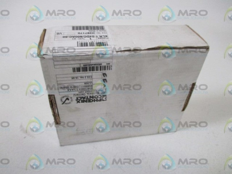 PHOENIX CONTACT ELR 1/24DC/600AC-50 SOLID STATE CONTACTOR * FACTORY SEALED *