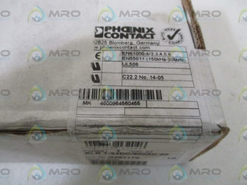 PHOENIX CONTACT ELR 1/24DC/600AC-50 SOLID STATE CONTACTOR * FACTORY SEALED *