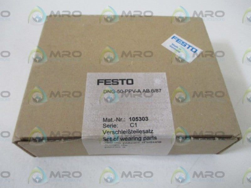 FESTO DNG-50-PPV-A AB6/87 REPAIR KIT FOR PNEUMATIC CYLINDER * FACTORY SEALED *