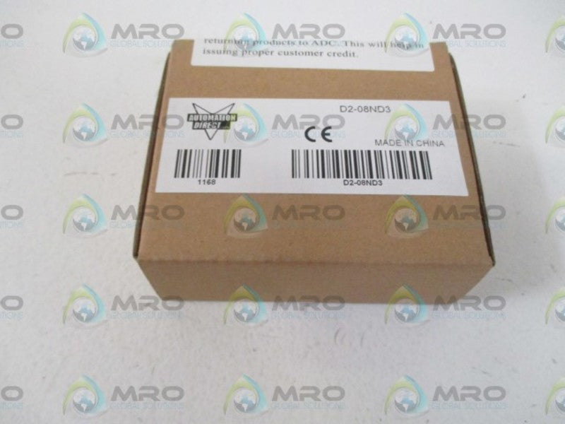 AUTOMATION DIRECT D2-08ND3 INPUT MODULE * FACTORY SEALED *