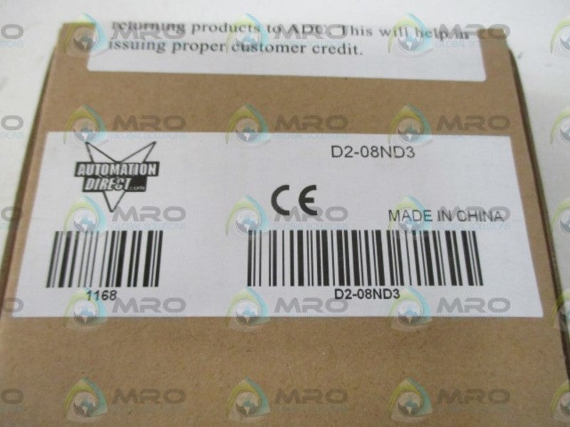 AUTOMATION DIRECT D2-08ND3 INPUT MODULE * FACTORY SEALED *
