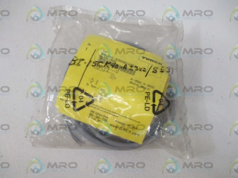 TURCK BI15-CK40-AZ3X2/S531 W/BS2.1 INDUCTIVE SENSOR * NEW IN A FACTORY BAG *