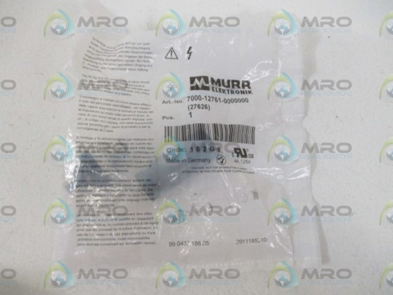 MURR ELEKTRONIK 7000-12761-0000000 CONNECTOR * NEW IN A FACTORY BAG *