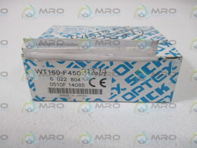 SICK WT160-F450 PHOTOELECTRIC SWITCH *NEW IN BOX*
