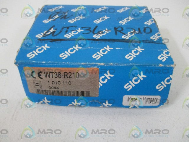 SICK WT36-R210 PHOTOELECTRIC SWITCH *NEW IN BOX*