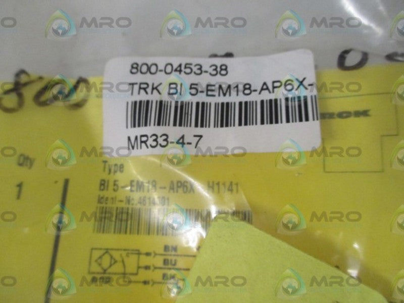 TURCK BI5-EM18-AP6X-H1141 PROXIMITY SENSOR * NEW IN A FACTORY BAG *