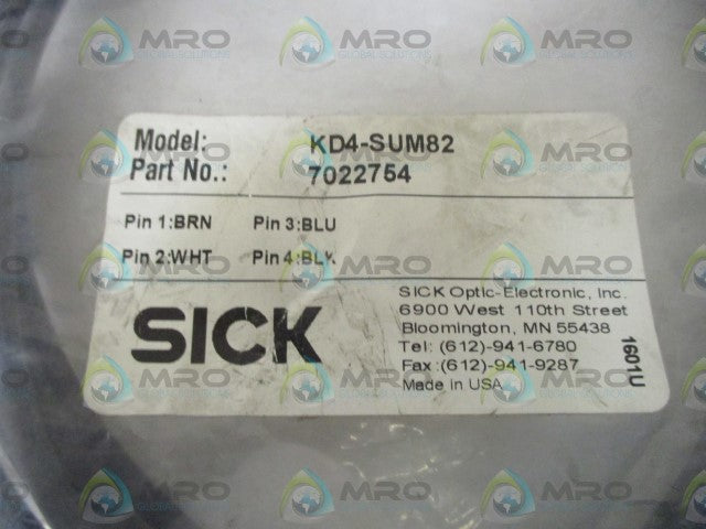 SICK KD4-SUM82 CABLE * NEW IN A FACTORY BAG *