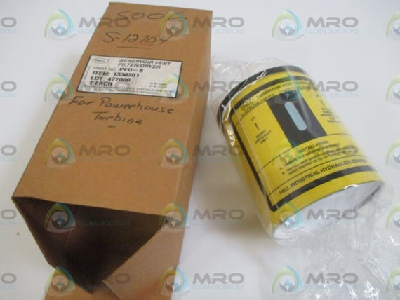 PALL PFD-8 REVERVOIR VENT FILTER/DRYER * NEW IN BOX *