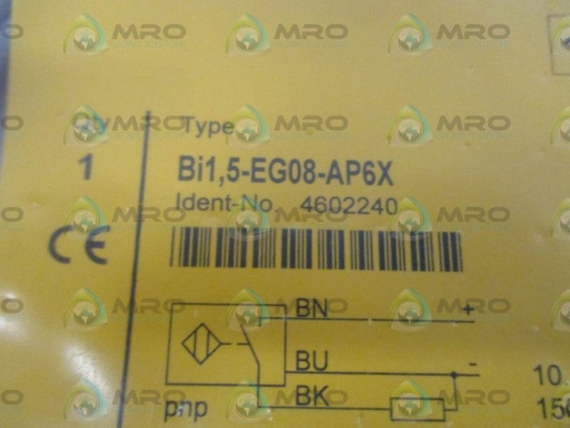 TURCK BI1,5-EG08-AP6X PROXIMITY SENSOR * NEW IN A FACTORY BAG *