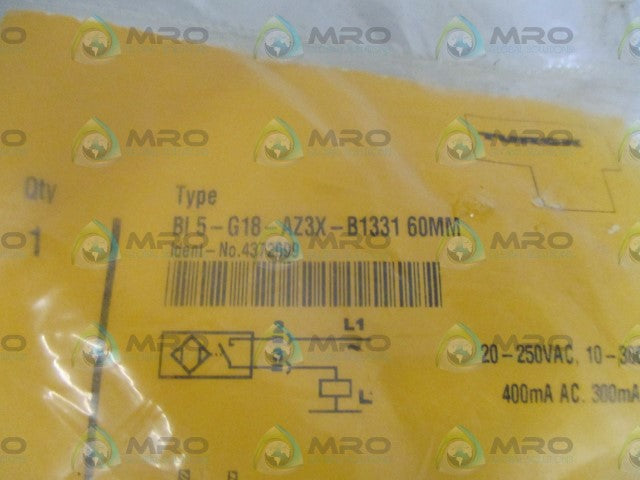 TURCK BI5-G18-AZ3X-B1331-60MM PROXIMITY SENSOR * NEW IN FACTORY BAG *