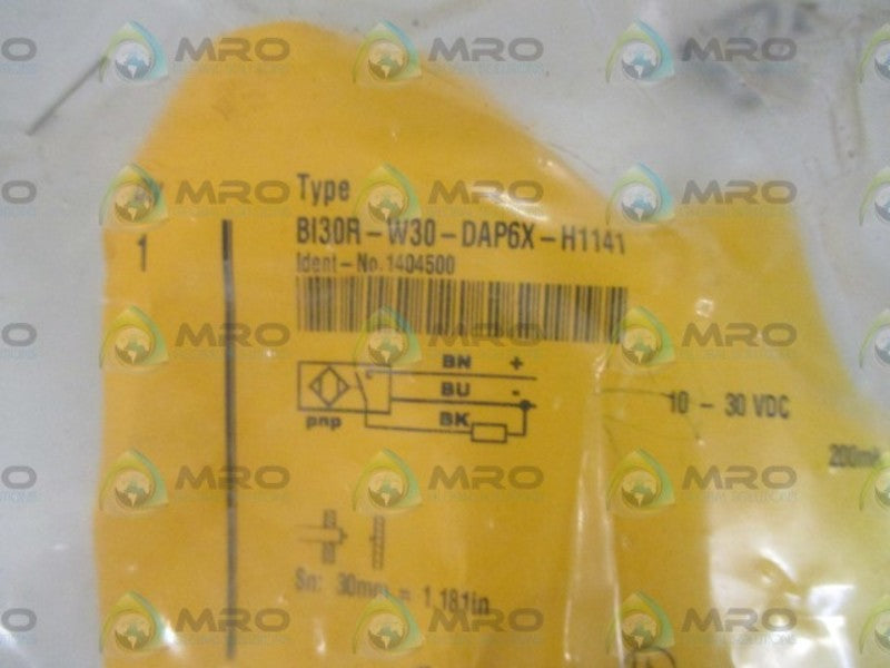 TURCK BI30R-W30-DAP6X-H1141 PROXIMITY SWITCH * NEW IN A BAG *