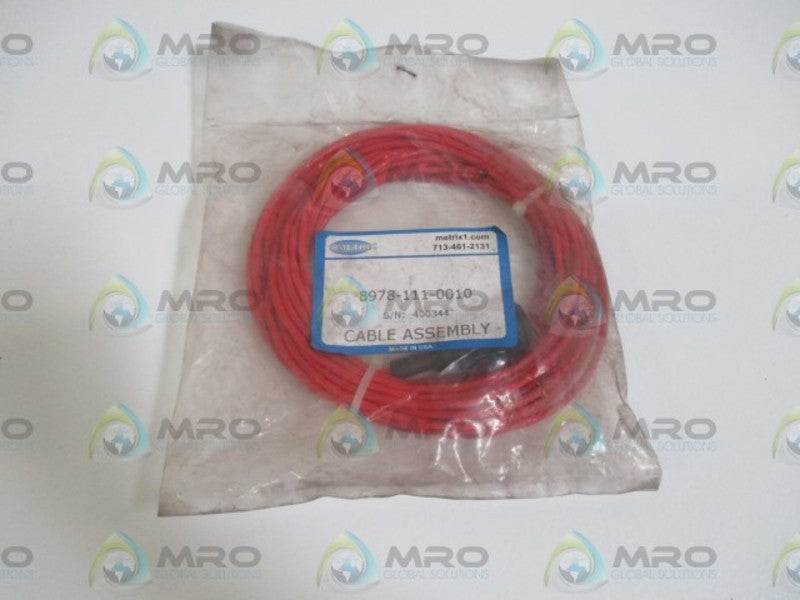 METRIX 8978-111-0010 CABLE ASSEMBLY * NEW IN A BAG *