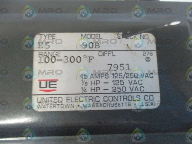 UNITED ELECTRIC E5-90B TEMPERATURE SWITCH * NEW NO BOX