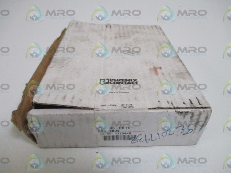LOT OF 5 PHOENIX CONTACT HC-HV16-EBUS INSERT CONNECTOR *NEW IN BOX*