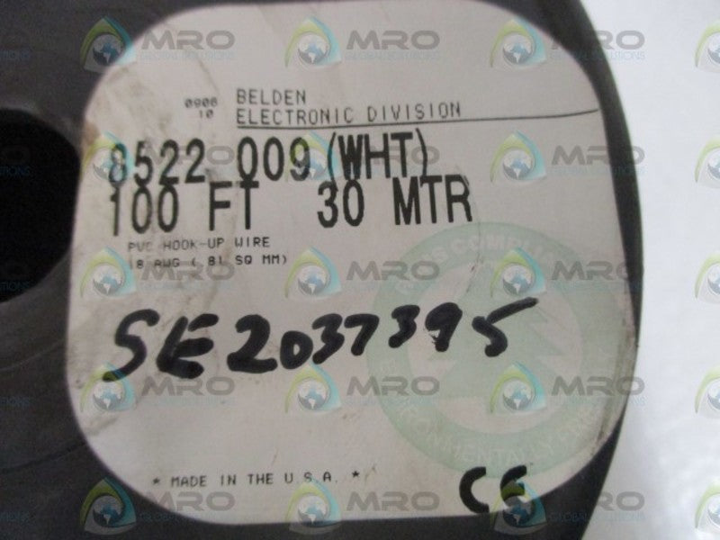 BELDEN 8522 009 CABLE (WHITE) 100FT 30MTR * ORIGINAL PACKAGE *