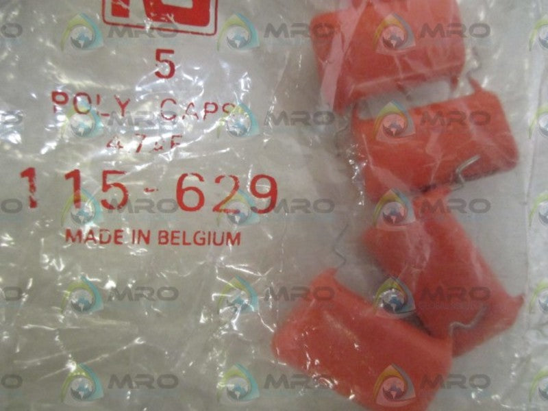 LOT OF 5 RS 115-629 POLY CAPS *NEW IN A FACTORY BAG*