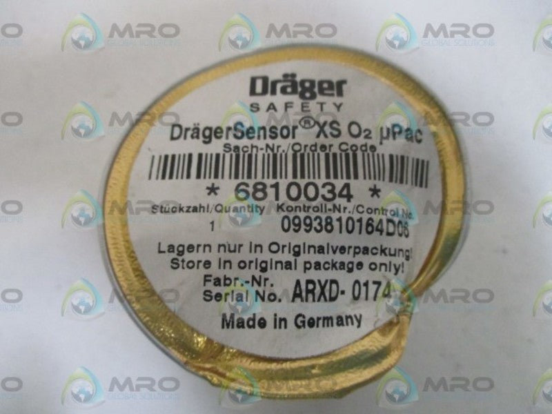 DRAGER 6810034 * ORIGINAL PACKAGE *