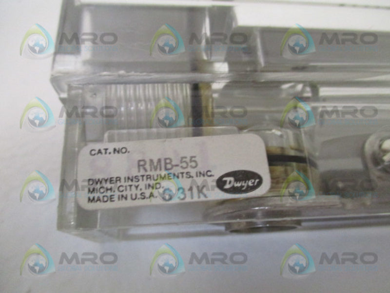 DWYER RATE-MASTER RMB-55 FLOW METER 50-400 SCFH AIR  NSMP