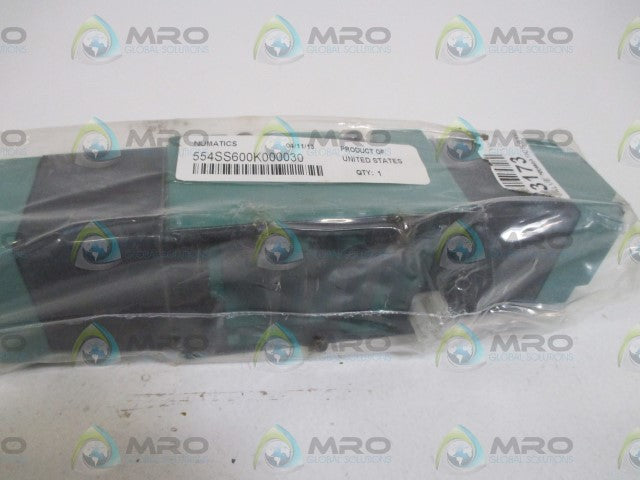 NUMATICS 554SS600K000030 SOLENOID VALVE * NEW IN A BAG *