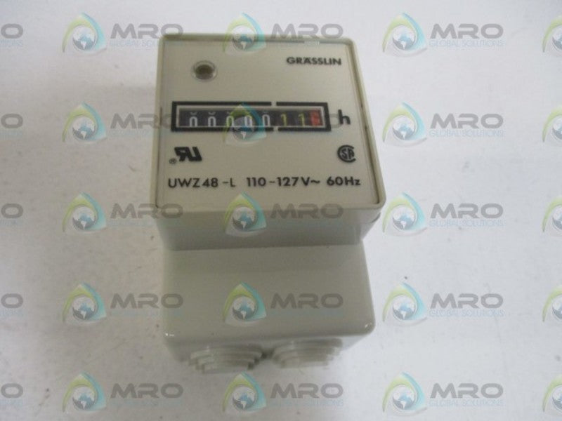 GRASSLIN UWZ 48A AC HOUR METER *NEW IN BOX*