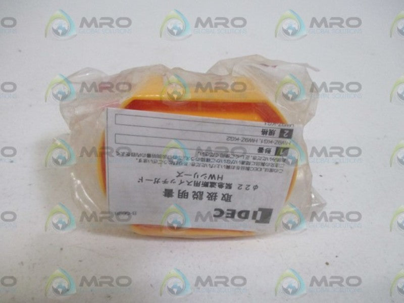 IDEC HW9Z-KG1 E-STOP SHROUD * NEW IN A FACTORY BAG *