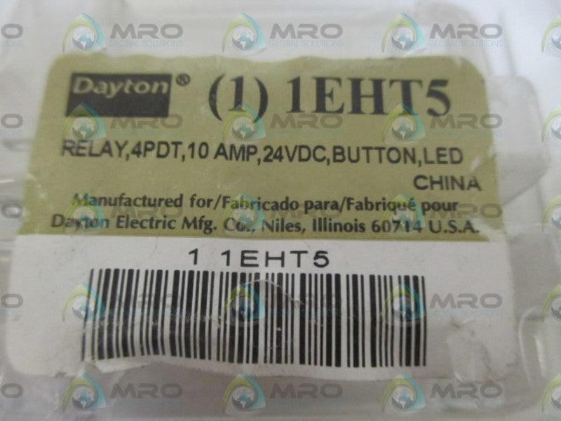 DAYTON 1EHT5 RELAY 24VDC * NEW IN ORIGINAL PACKAGE *
