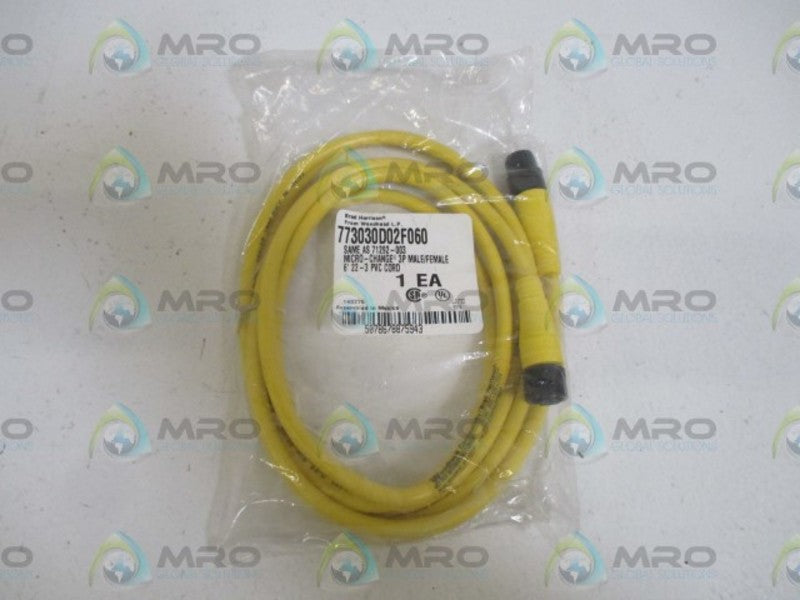 DANIEL WOODHEAD 773030D02F060 CORDSET * NEW IN FACTORY BAG *