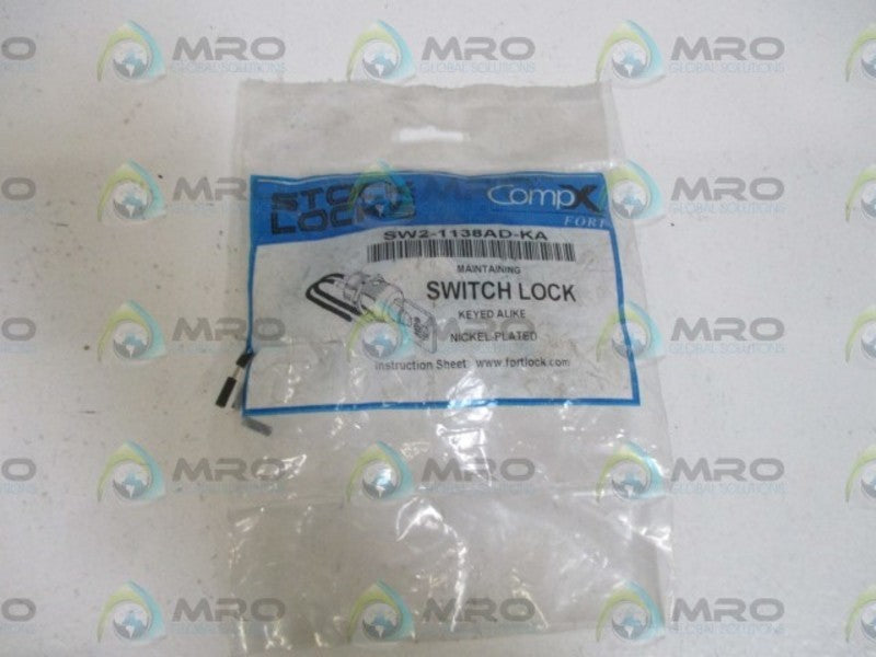 COMPX SW2-1138AD-KA SWITCH LOCK * NEW IN A FACTORY BAG *