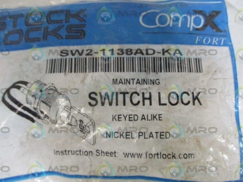 COMPX SW2-1138AD-KA SWITCH LOCK * NEW IN A FACTORY BAG *
