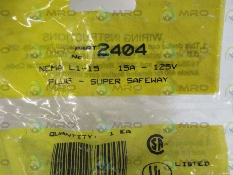 DANIEL WOODHEAD 2404 PLUG * NEW IN A FACTORY BAG *