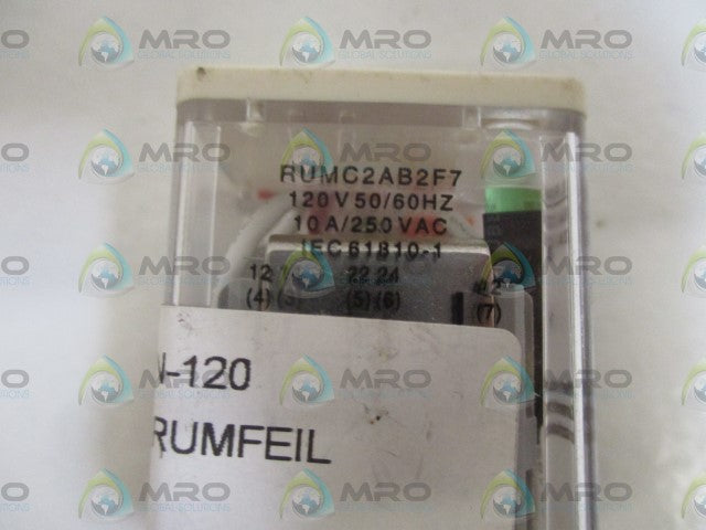LOT OF 2 TELEMECANIQUE RUMC2AB2F7 RELAY *USED*