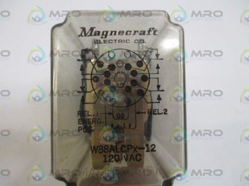 MAGNETICRAFT W88ALCPX-12 RELAY 120V *USED*