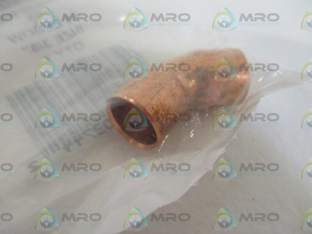 LOT OF 6 NIBCO 606 45-ELBOW SIZE 3/8" *NEW IN A FACTORY BAG*