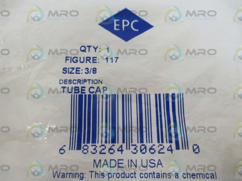 EPC 117 3/8 TUBE CAP * NEW IN A FACTORY BAG *