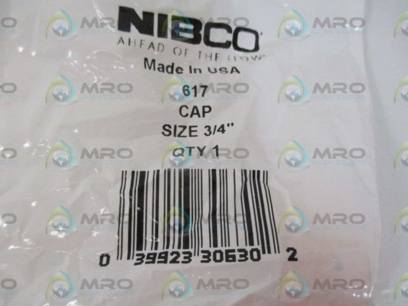 LOT OF 9 NIBCO 617 3/4" CAP *NEW IN A FACTORY BAG*