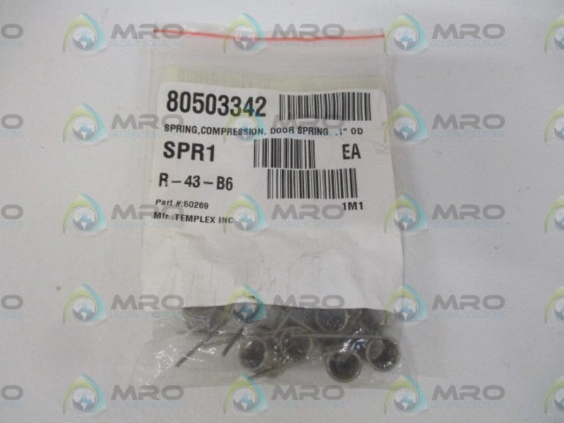 LOT OF 10 TEMPLEX INC. 50269 DOOR SPRING *NEW IN A BAG*