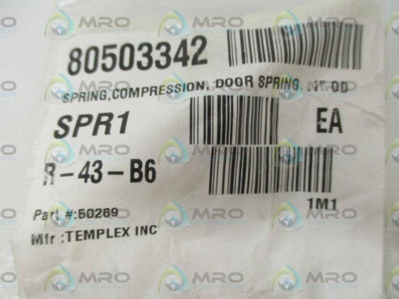 LOT OF 10 TEMPLEX INC. 50269 DOOR SPRING *NEW IN A BAG*