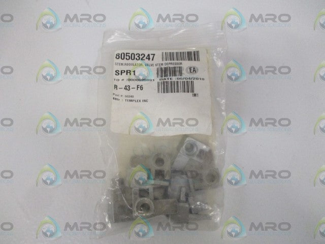 LOT OF 10 TEMPLEX INC. 50240 REGULATOR STEM VALVE *NEW IN A BAG*