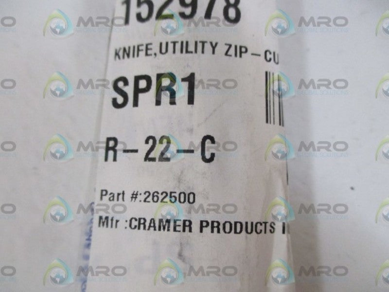 CRAMER 262500 KNIFE * NEW IN A FACTORY BAG *