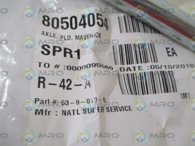 NATIONAL SUPER SERVICE 53-9-013-6 AXLE * NEW IN A BAG *