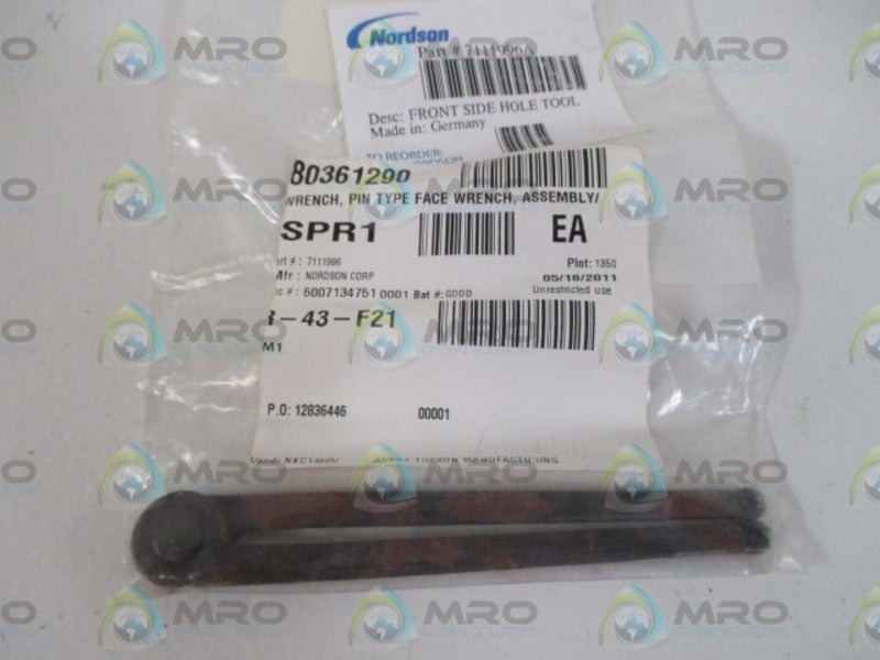 NORDSON 7111996A  FRONT SIDE HOLE TOOL * NEW IN A BAG *
