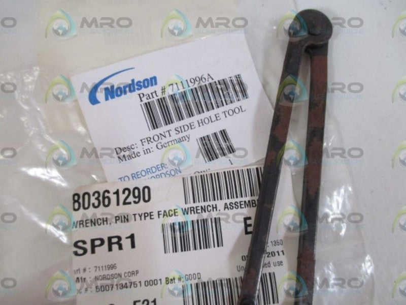 NORDSON 7111996A  FRONT SIDE HOLE TOOL * NEW IN A BAG *